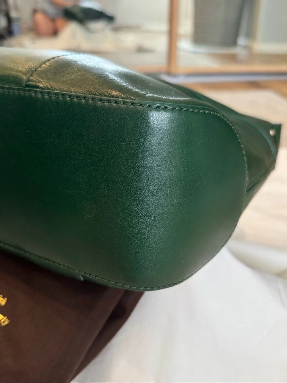 kate spade Emerald Green Leather Shoulder Bag